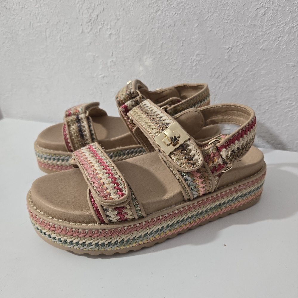 Steve Madden Multicolor Platform Sandals